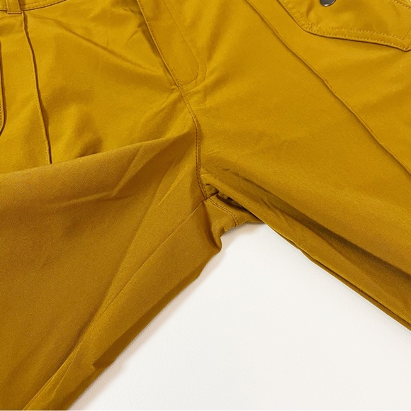 SOLD Athleta Vienna High-Rise Straight Leg Cargo Pant Brass Yellow Gold 2 - Picture 6 of 9